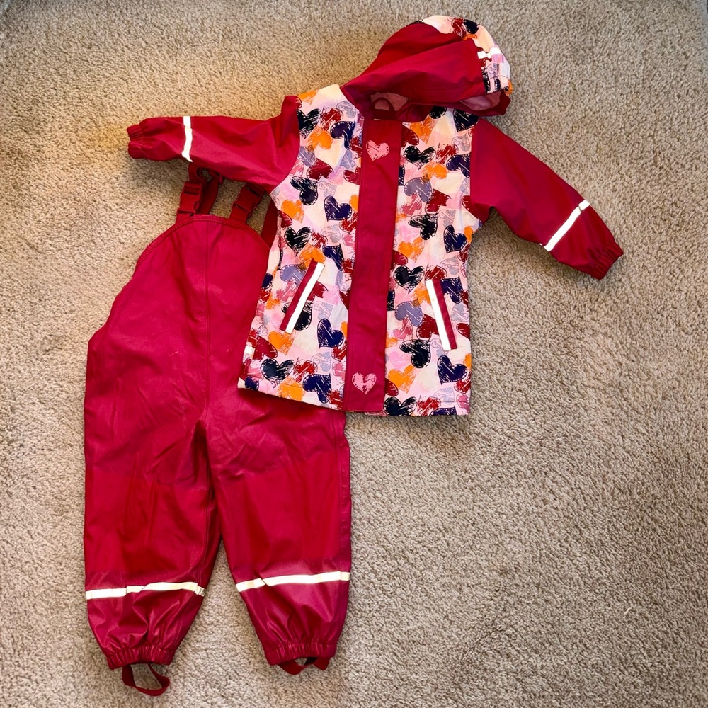 12-24months rubber rain bib set